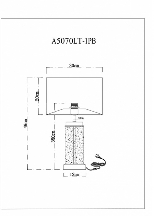 Настольная лампа Arte Lamp BAYMONT A5070LT-1PB