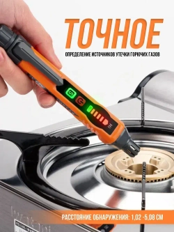 Газоанализатор утечки газа TopTes PT177 датчик утечки газа бытового со звуковым и визуальным сигналом, метан, пропан