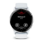 Смарт часы Garmin Venu 3 белые с серебристым безелем