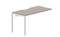 стол Strike 1380х680х750мм (с эргономичным вырезом) - приставной элемент