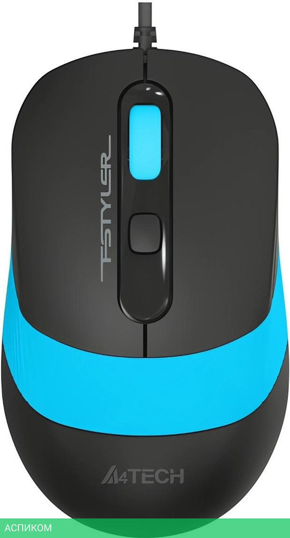 Мышь A4Tech Fstyler FM10 черный/синий
