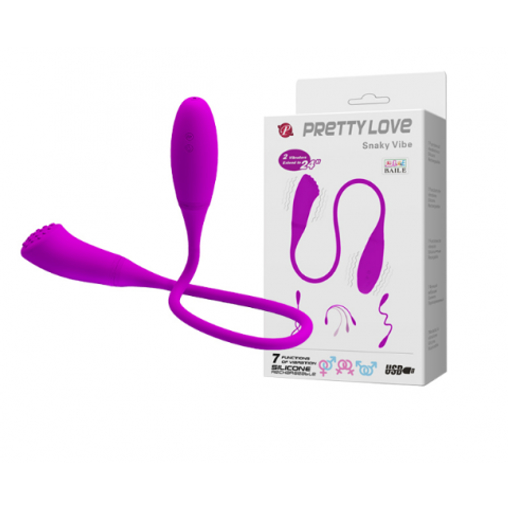 Двусторонний вибратор Pretty love перезаряжаемый
