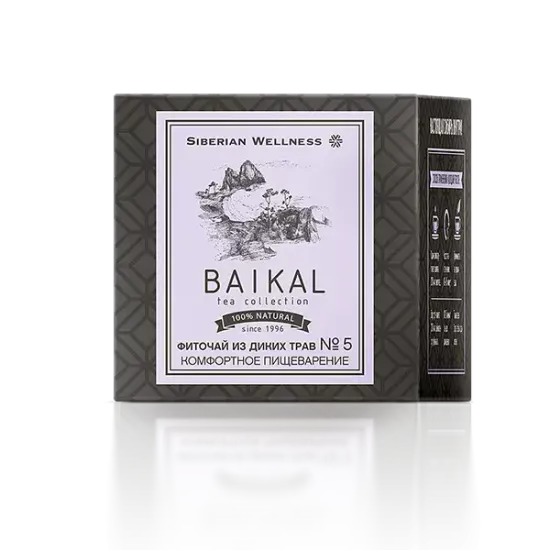 Фиточай из диких трав № 5 (Комфортное пищеварение) Baikal Tea Collection