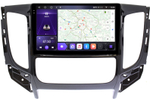 Магнитола для Mitsubishi L200 5 2015-2019 (климат), Pajero Sport 3 2016-2023 (МКПП), FIAT Fullback - Carmedia OL-9567-2 QLed+2K, Android 12, TS10,  CarPlay, 4G SIM-слот
