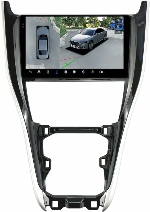 Магнитола для Toyota Harrier 3 XU60 2017-2020 (большая рамка) - FarCar BX10-360-9534F3 монитор 10.36" 2K QLED на Android 13, Быстрая, CarPlay, 4G SIM-слот, 4 камеры в комплекте
