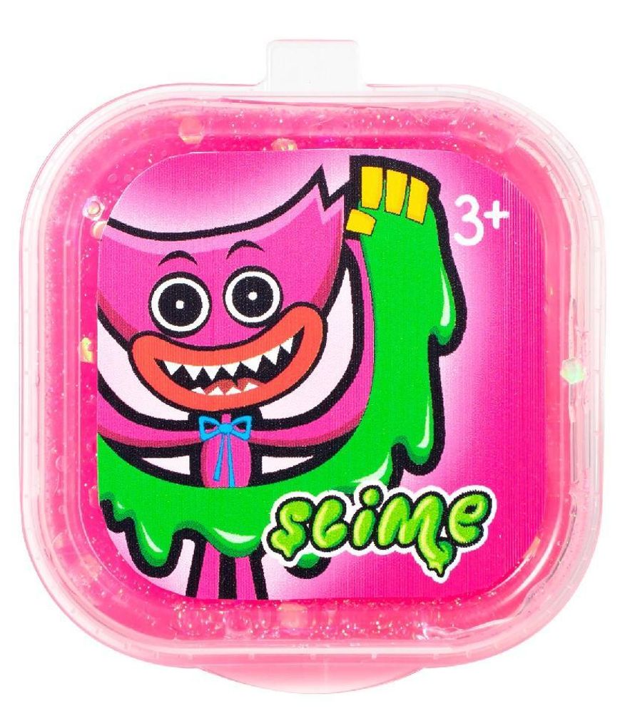 Игрушка модели &quot;Slime&quot; Киси-миси розовый с блестками, 60 г