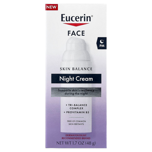 Eucerin, Face, Skin Balance, ночной крем, 48 г (1,7 унции)