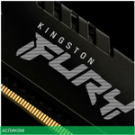 Оперативная память Kingston Fury Beast Black 4x32GB DDR4 (KF432C16BBK4/128)