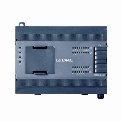 Процессорный модуль программируемого логического контроллера, напряжение питания – 100-240В AC, 14 входных дискретных сигналов 24В DC(PNP/NPN), 10 выходных реле, коммуникационные порты – 2хRS485, 1хEthernet. Расширение - 1 модуль расширения моноблока (BD)