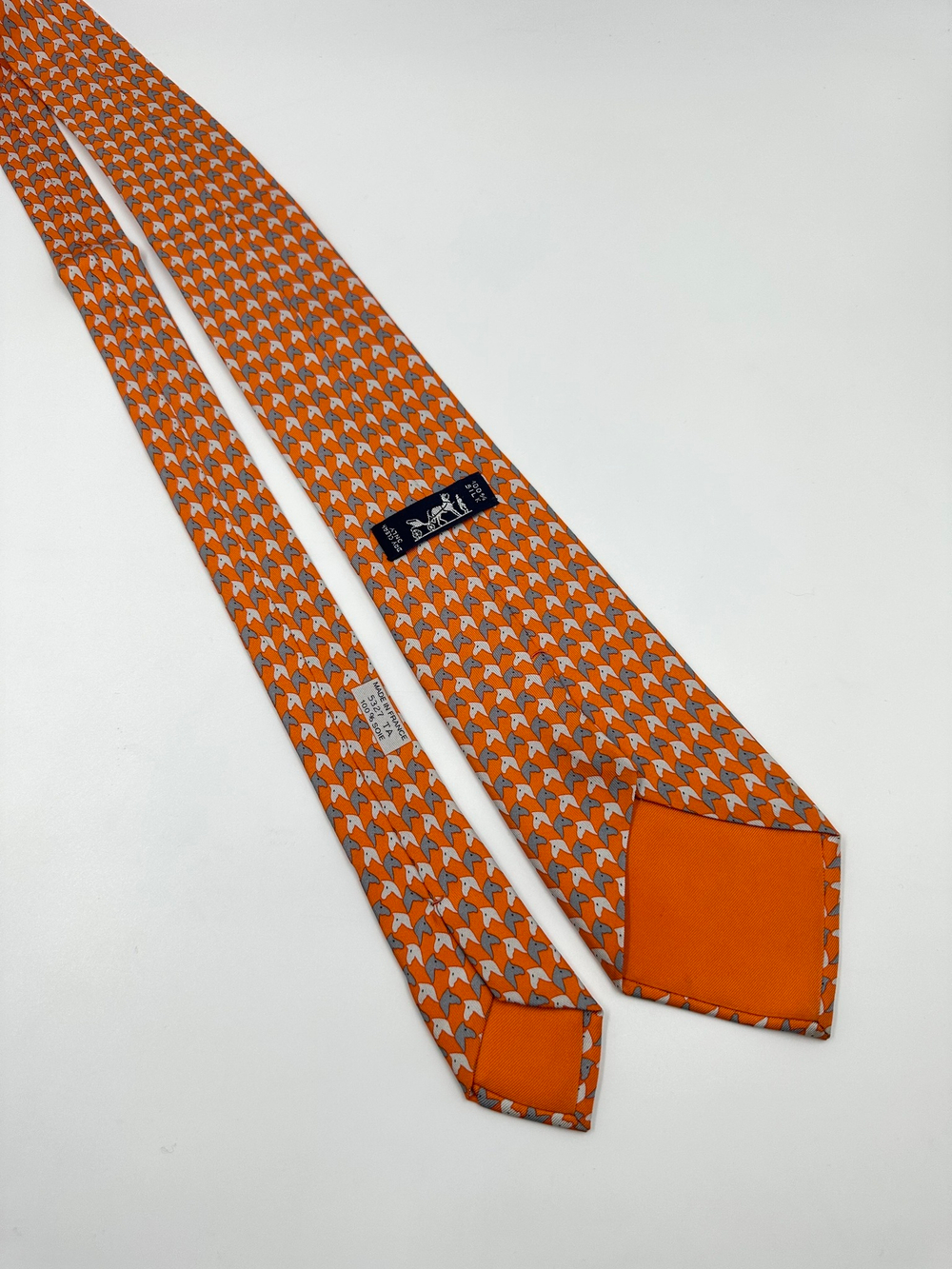 Галстук оранжевый Hermes