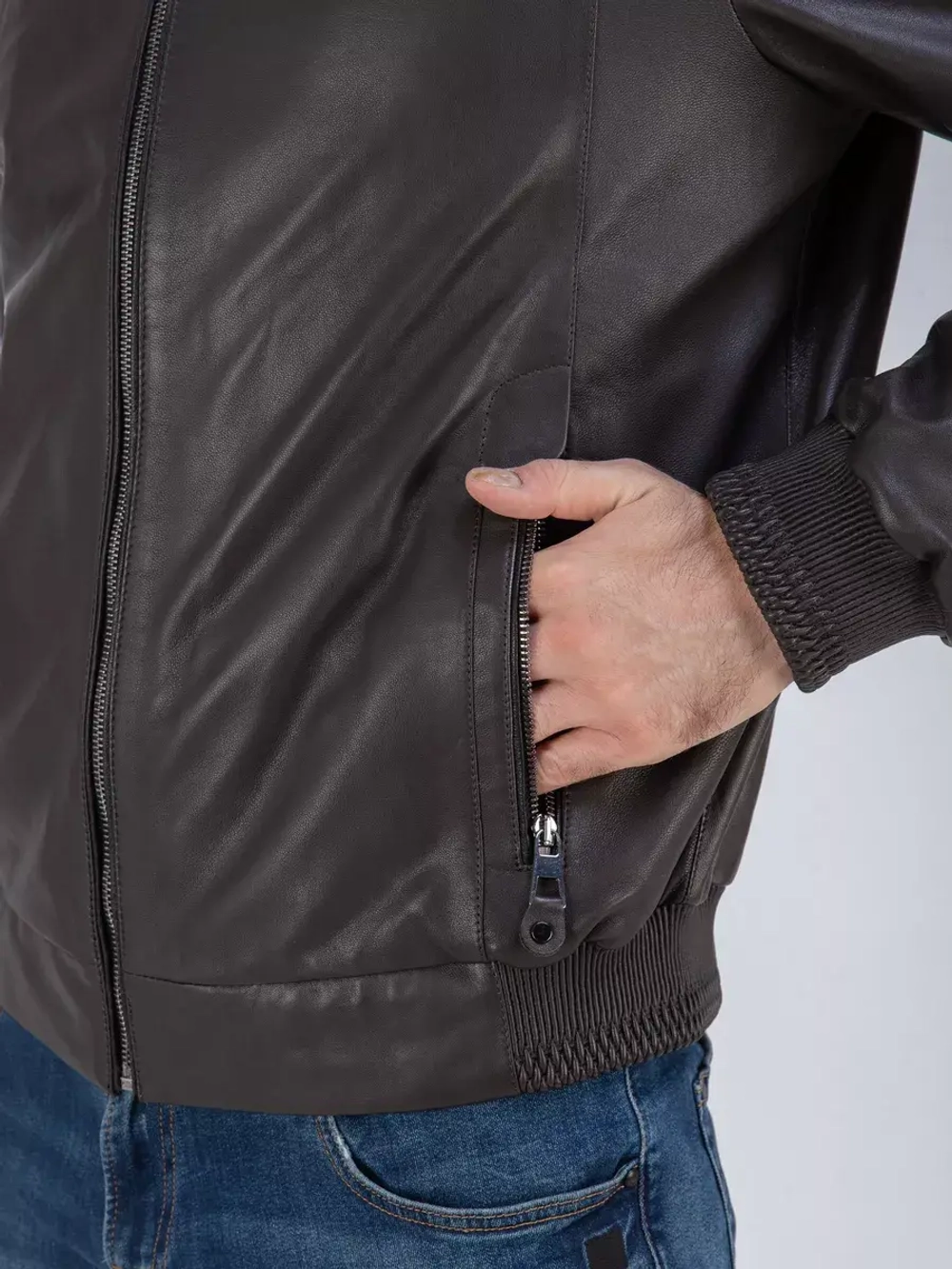 Куртка кожаная демисезонная Турция