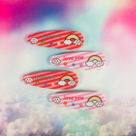 Зажимы для волос 4шт «Baby boom-Радуга», микс 2 цвета, 5,2*1,7 см