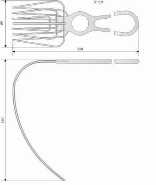 МЖ- 4/9 Зеркало для сердца и легких проволочное