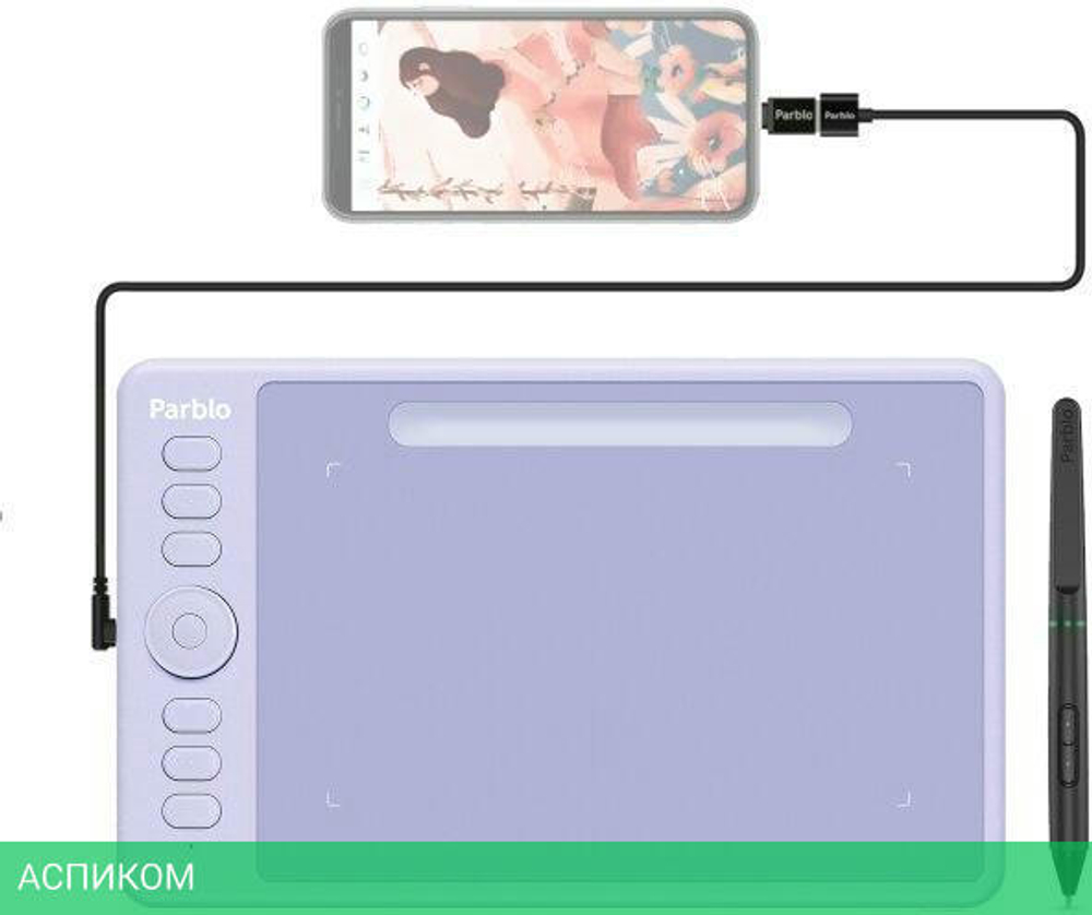 Графический планшет Parblo Intangbo S Purple