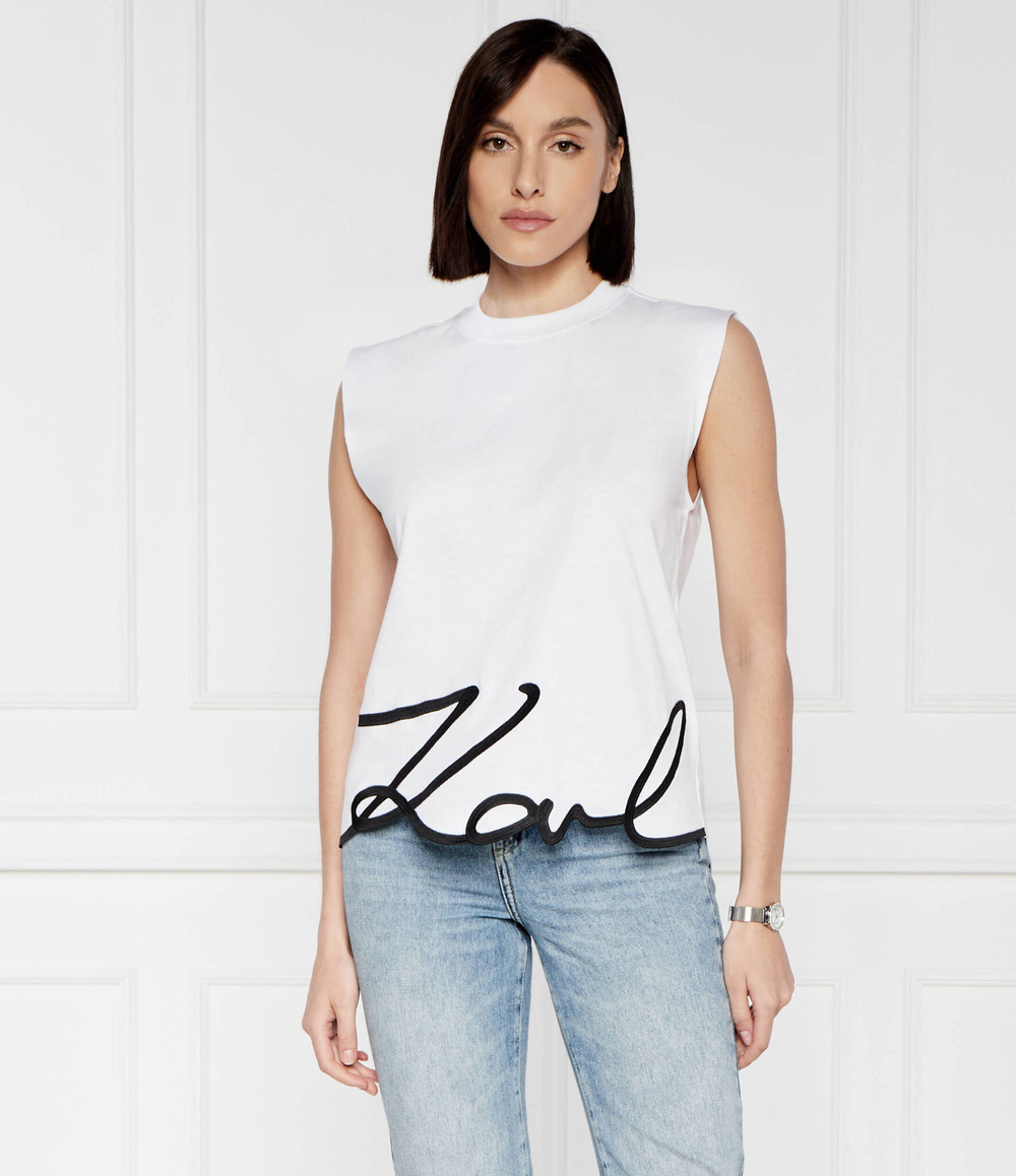 Топ Karl Lagerfeld - белый(231W1717)