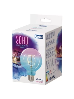 Лампа светодиодная E27 4W теплый свет. Uniel 5892