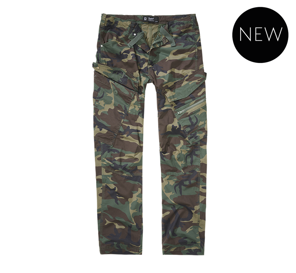 Brandit ADVEN SLIM FIT PANTS woodland