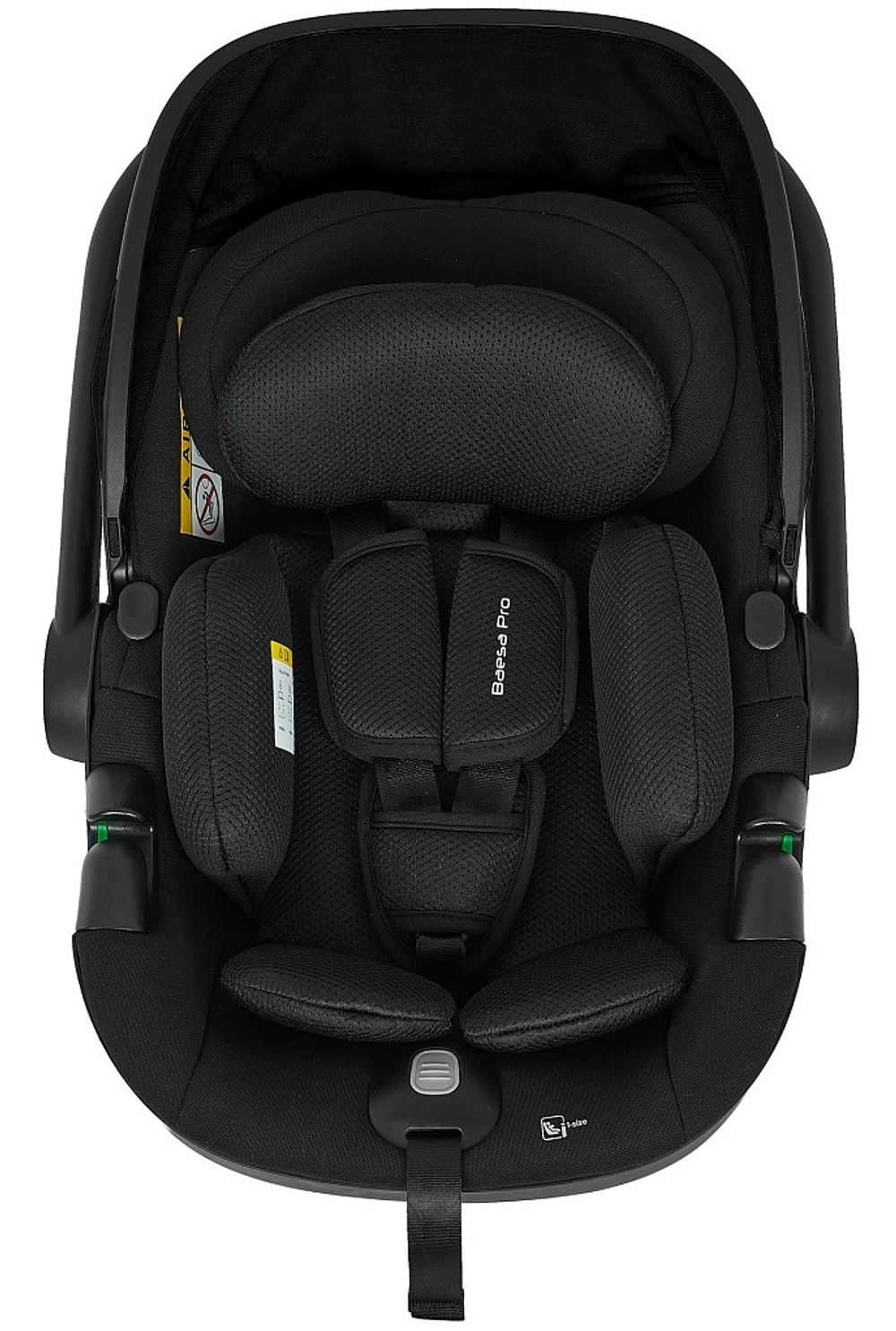 Детская коляска Roan Bass Next Classic d14 2.0 3 в 1 с автокреслом Pituso Baesa Pro Black BSNC/92/2 Sage Green/Black/руч.Black