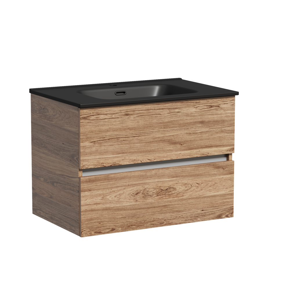 Тумба подвесная под раковину Sancos Urban, дуб чарльстон 690х450х550