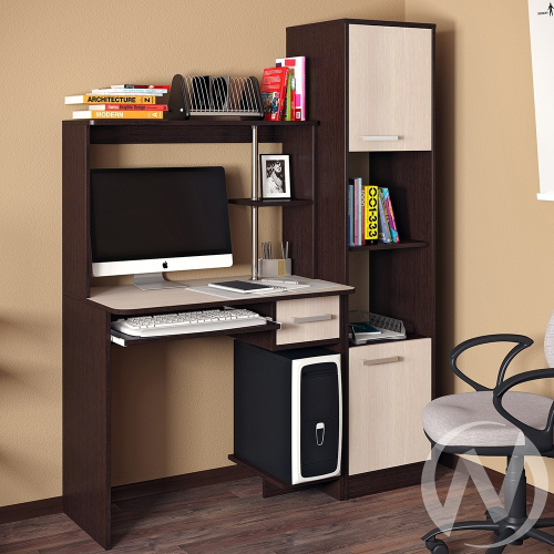 Стол компьютерный Дебют (венге/лоредо)