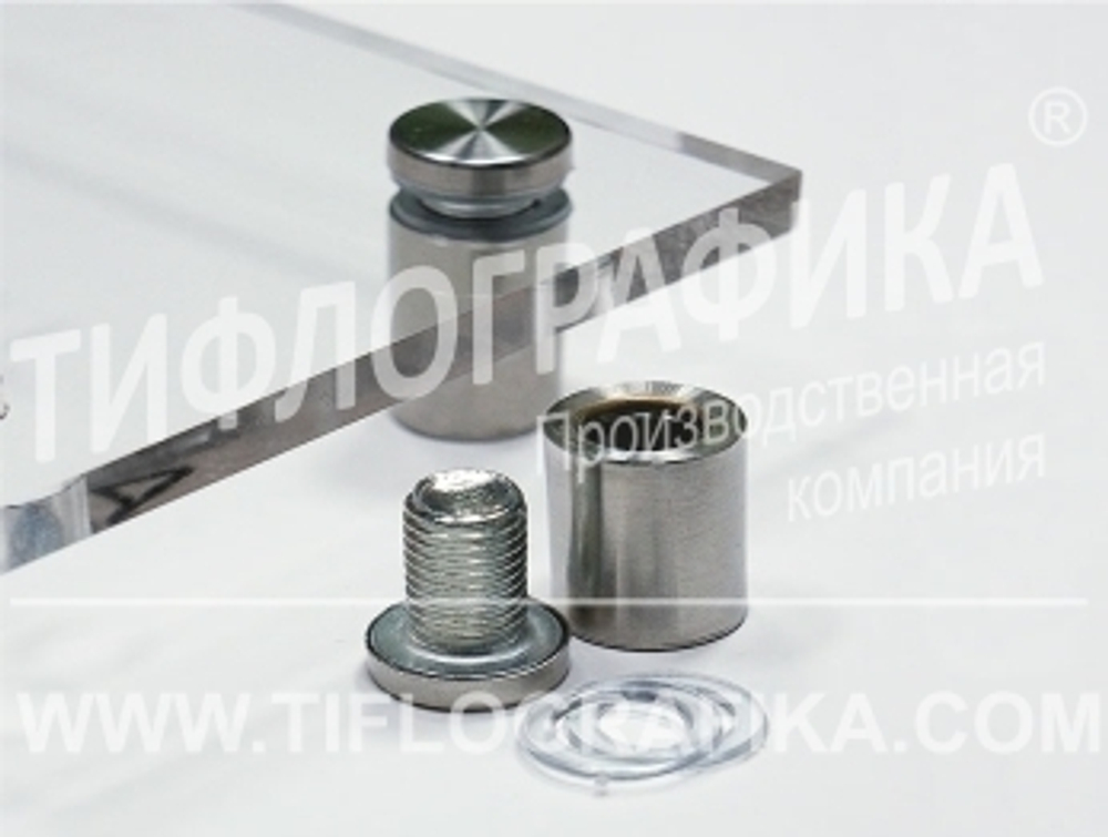 Прямое настенное крепление из Оргстекла 8 мм для мнемосхемы 630х800 мм