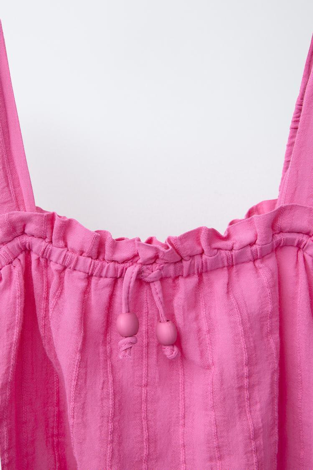 ZARA ТОП С ОТКРЫТЫМИ ПЛЕЧАМИ, ТЕМНАЯ ФУКСИЯ