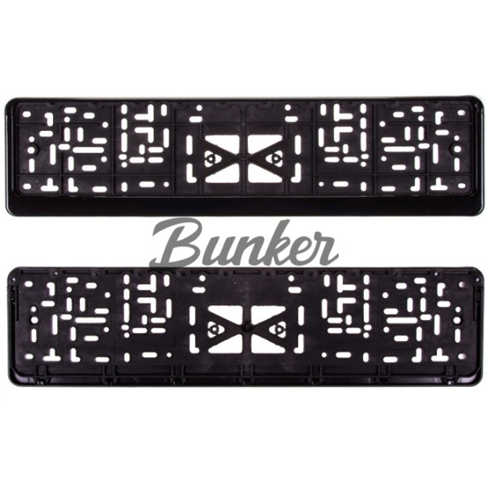 Рамка с защелкой "SKYWAY" без надписи полировання черная 04102003