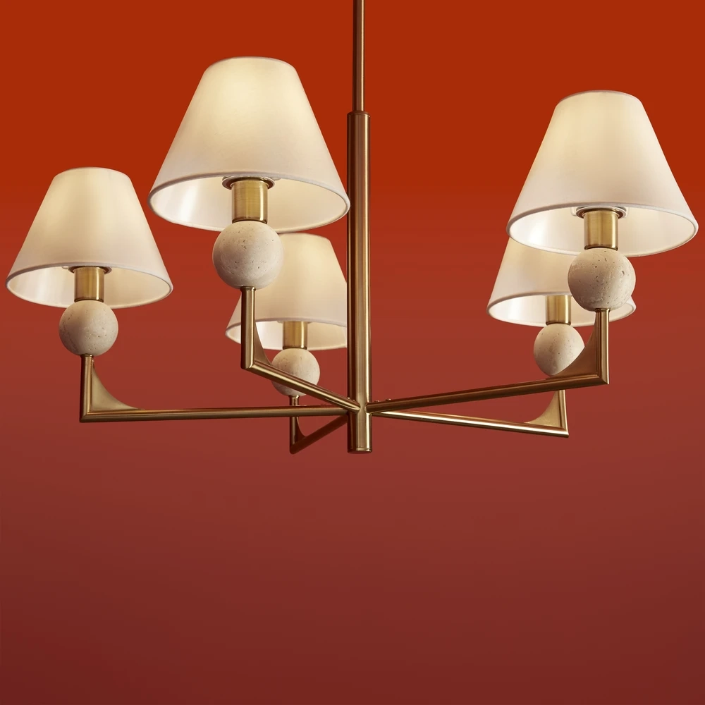 Люстра на штанге Freya RILEY FR2043CL-05BS