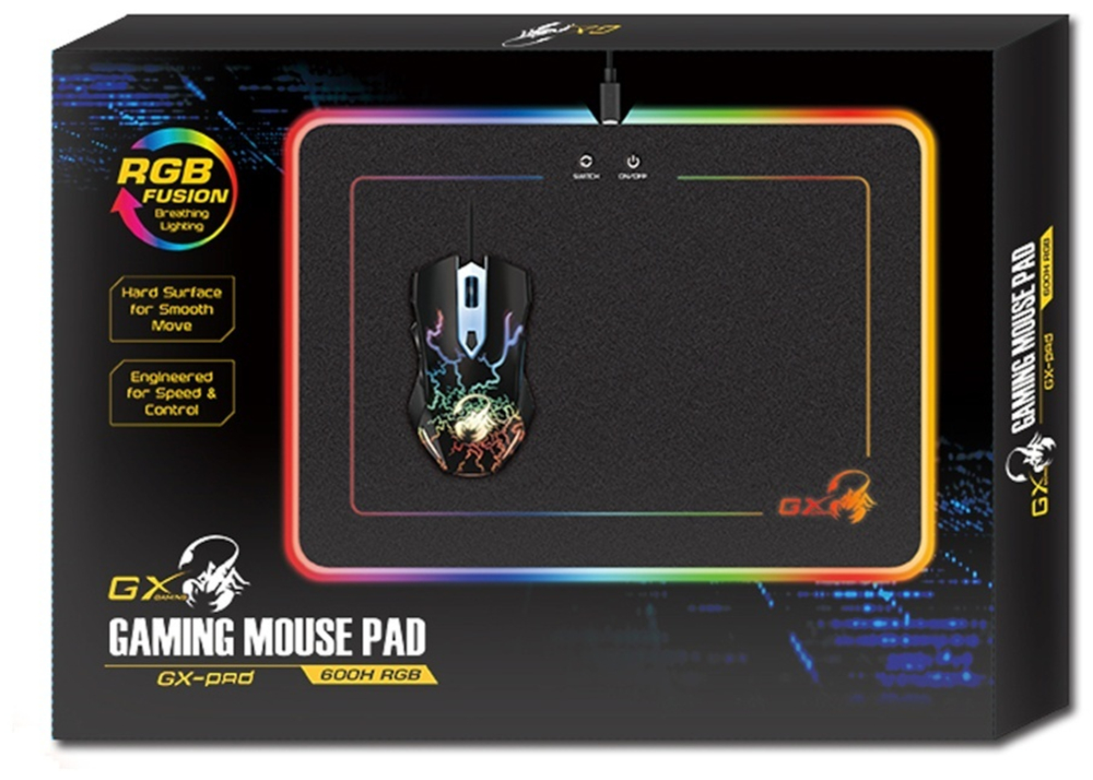 Коврик для мыши Genius GX-Pad 600H RGB черный