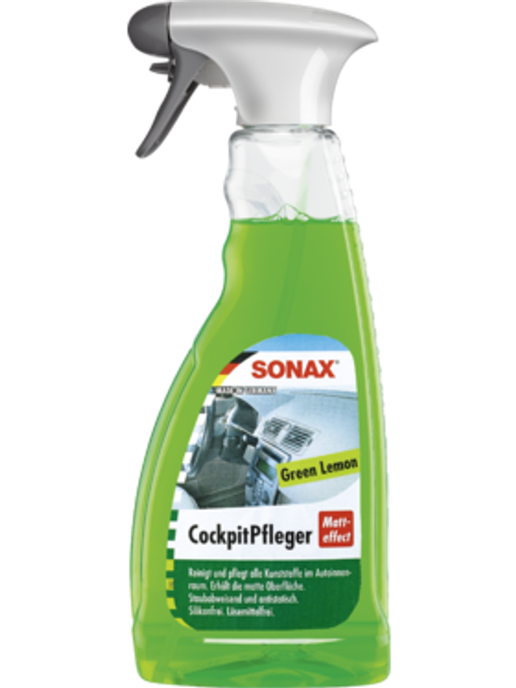 358241 SONAX Очиститель-полироль для пластика триггер &quot;Матовый эффект Лимон&quot; 0,5 л