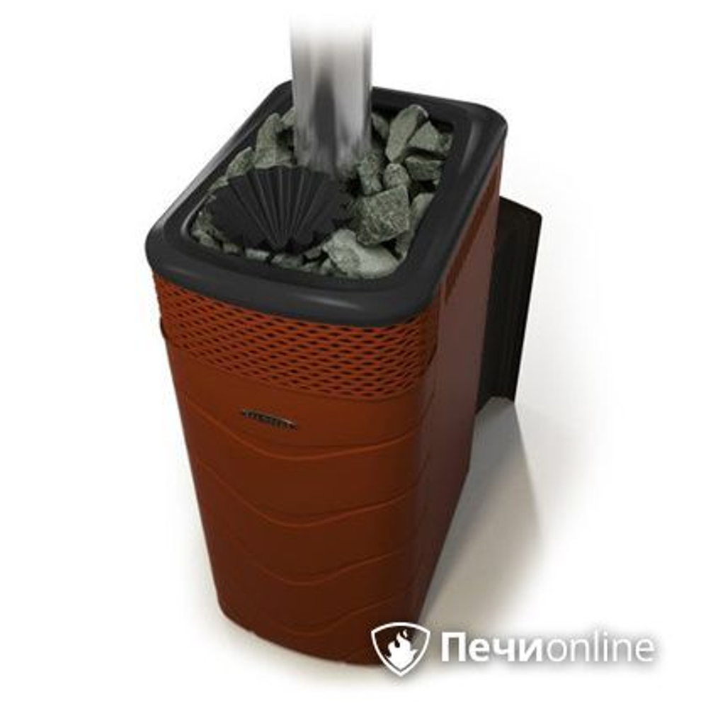 Печь для бани TMF Гейзер XXL 2017 Inox Витра закрытая каменка терракота