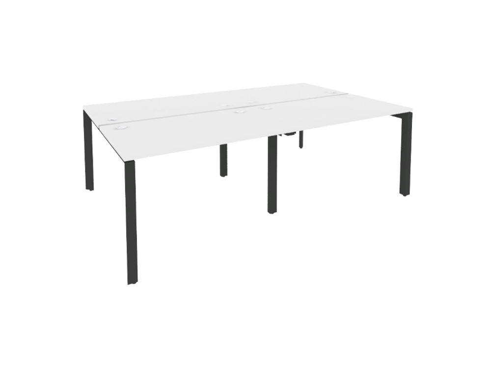 Рабочая станция на П-образном металлическом каркасе 4 места 1635 Onix