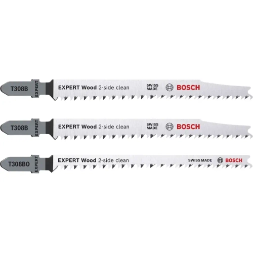 Набор пилок для лобзика T308B/ T308BO 2-side clean Wood Expert BOSCH 2608900559