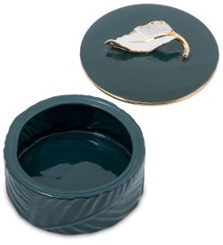 OS-181/2 Декоративная ваза с крышкой Коллекция «Листья»