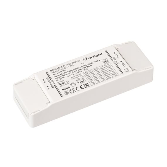 Блок питания ARJ-SP-12450-TUYA (12W, 9-45V, 0.1-0.45A, WiFi, 2.4G) Arlight 043941(1)