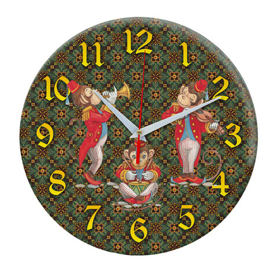Часы Игрушки музыканты Декор для дома, подарок