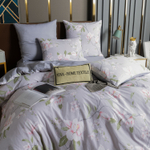 Комплект постельного белья Делюкс Сатин 100% хлопок на резинке LR436