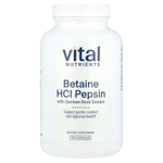 Vital Nutrients, бетаин гидрохлорид пепсин с экстрактом корня горечавки, 225 капсул