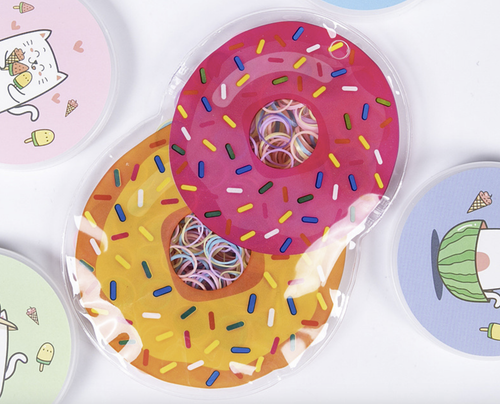 Набор силиконовых резинок для волос 200 шт. Цвет Микс.