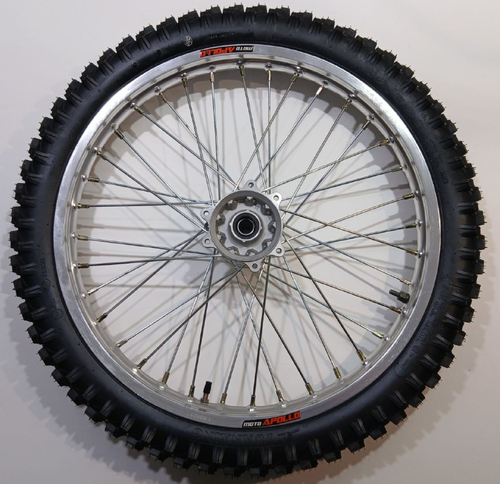 Колесо переднее в сборе с антибуксатором 80/100-21 (6-101-117 диск) Мотоцикл  Apollo M3 300