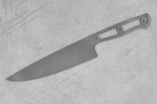 Заготовка для ножа, сталь Elmax 2,6мм. Модель "Аппарель НШ195" с клинком 195мм, ТО 61-62HRC