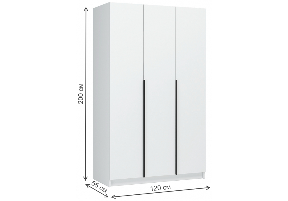 Шкаф Woodville Широн 1200 белый, белый с антресолью