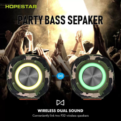 Портативная акустика Hopestar P32, 20 Вт, синий