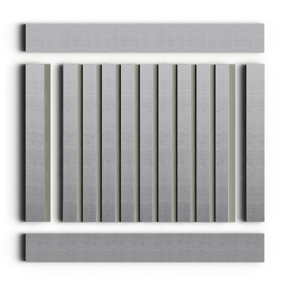 Стеновая панель HiWood декорированная, 270x12 см