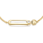 Браслет из лимонного золота c натуральным топазом white Артикул: 05-0752-00-201-1121