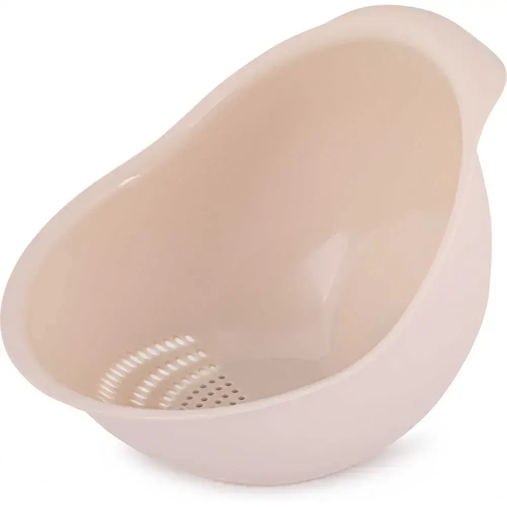 Дуршлаг для промывания крупы (бежевый)