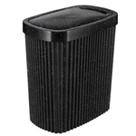 Контейнер для мусора "velvet" 1,9л 160х100х172мм (черный гранит)