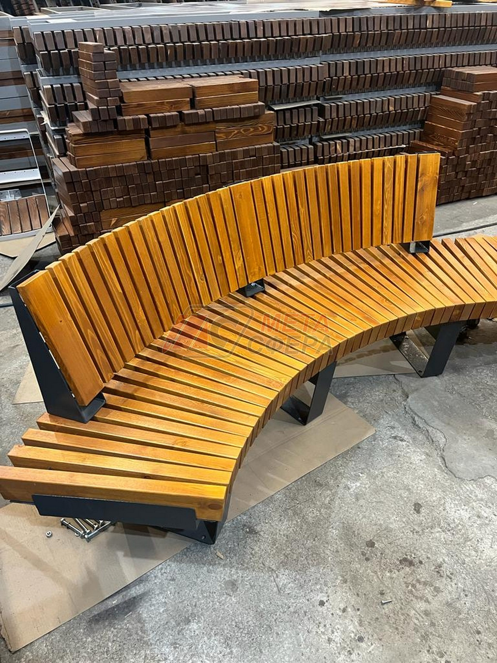 Скамейка Rail Road 02 внутренний радиус