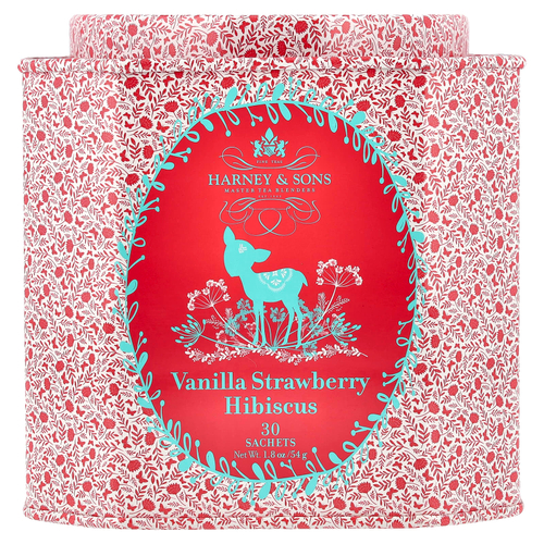 Harney & Sons, ваниль, клубника и гибискус, 30 пакетиков, 54 г (1,8 унции)