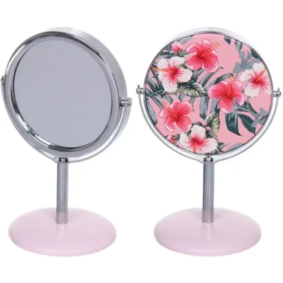 Зеркало косметическое настольное «ФРАТЕЛЛИ», лилии, 14*9,3см (коробка)